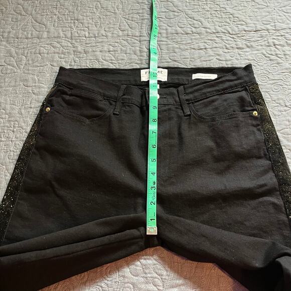 FRAME‎ Le High Straight Velvet Tux
Raw Jeans black women’s size 30 - Picture 10 of 11